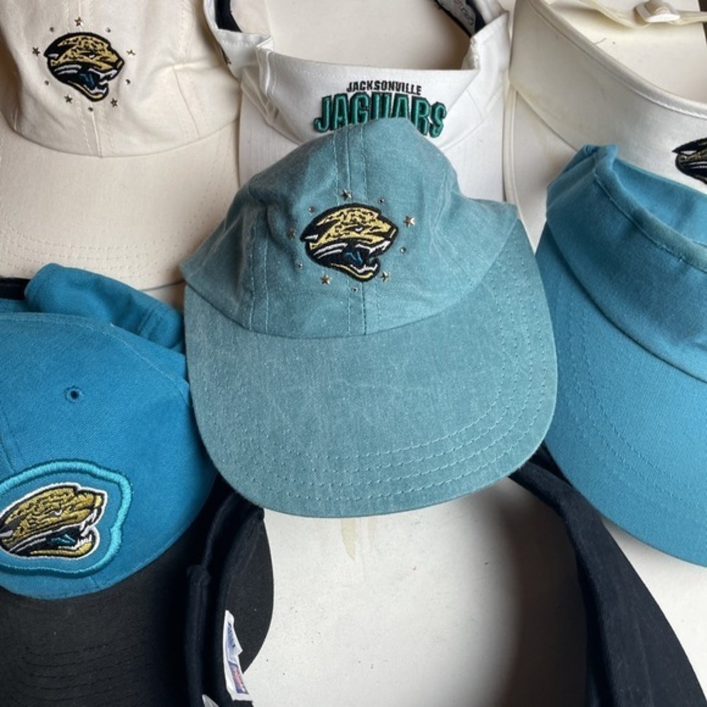 Lot of 8 Jaguar Hats & Visors – Racing Team Cap Golf Adjustable Embroidered Logo